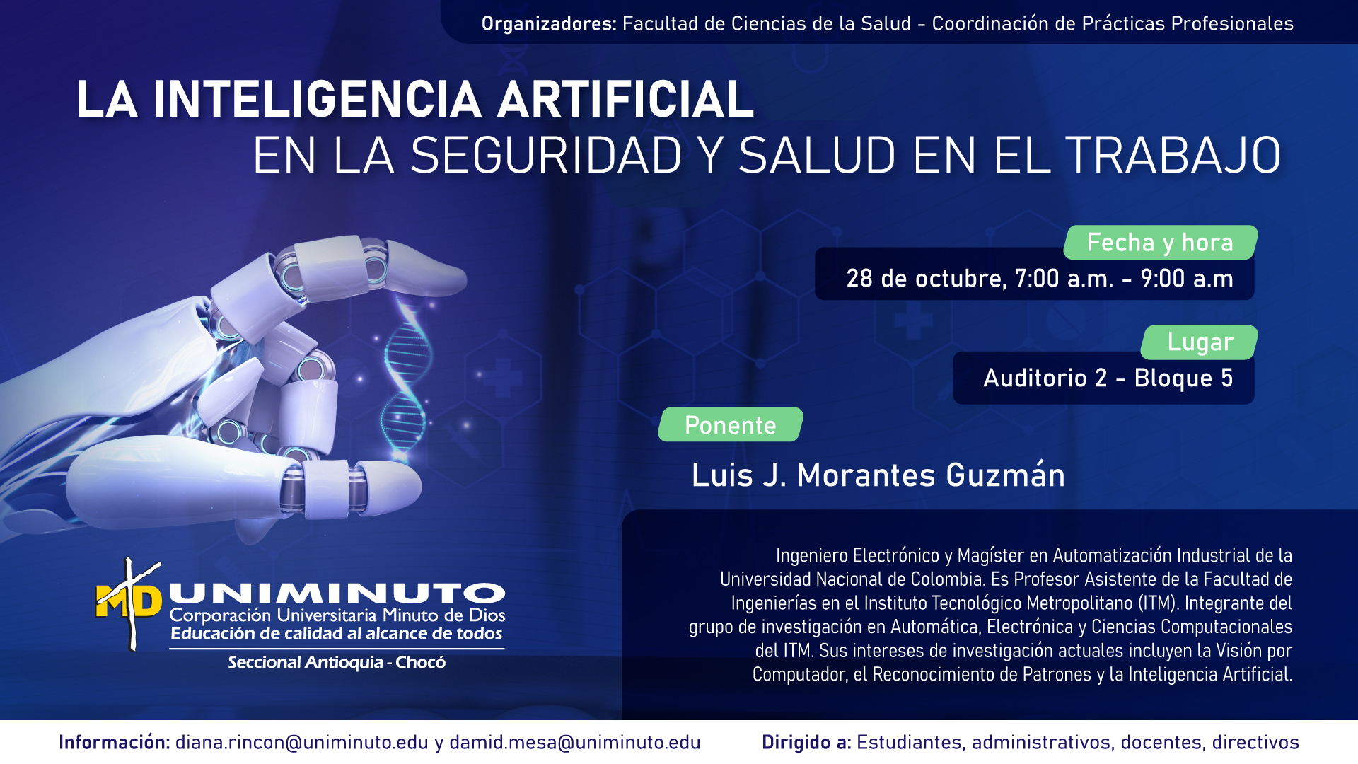 La inteligencia artificial en la seguridad y salud en el trabajo - Inicio